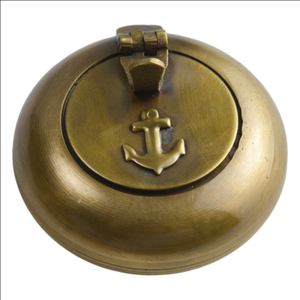 Grand cendrier en acier inoxydable épais de haute qualité avec couvercle bar de bureau de Style européen créatif café Internet fumée ronde - Product Image 1