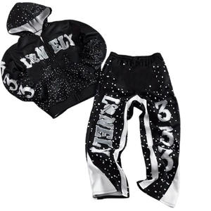 Venta al por mayor personalizado desgastado logotipo bordado para hombres chándal ropa de calle de alta exigencia chándal para el invierno transpirable personalizado - Product Image 6