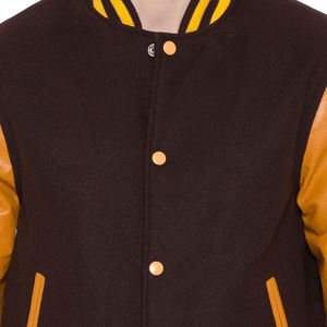 Chaqueta universitaria informal de cuero de lana para hombre, ligera, cómoda y perfecta para el día a día, chaqueta de béisbol universitaria para hombre - Product Image 6