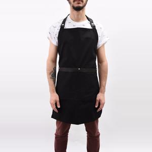 Premium <b>Denim</b> Barber <b>Apron</b> with Custom Print - Modern Work <b>Apron</b> with Pockets - Ideal for Hair Artists <b>Aprons</b> - Product Image 5
