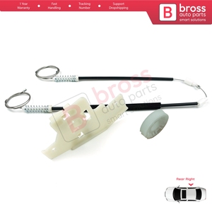 ชุดซ่อมมอเตอร์กระจกไฟฟ้าหลังขวา รุ่น BWR957 สำหรับรถยนต์ 407 6E 6D ปี 2004-2011 แบบ 4/5 ประตู รหัสอะไหล่ 9644893680 - Product Image 6