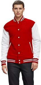Yoo wassup!! Obtenez ce corps en laine de qualité supérieure + manches en cuir varsity avec le logo de votre marque/design au prix de gros - Product Image 3