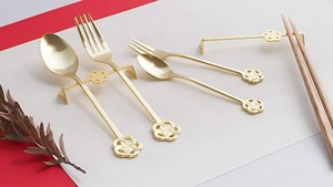 Best Quality Luxurious <b>Gold</b> <b>Cutlery</b> Set For Wedding Hotel and Restaurant Use From India - Product Image 5