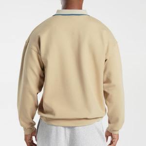 เสื้อฮู้ดเทอร์รี่ผู้ชาย, เสื้อกันหนาวแบบสวมหัวสีพื้น420กรัมซักได้ - Product Image 2