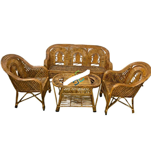 Juego de sofá de bastón de brazo acampanado elegante de mediados de siglo para un entorno seguro por el fabricante indio a precio al por mayor - Product Image 4