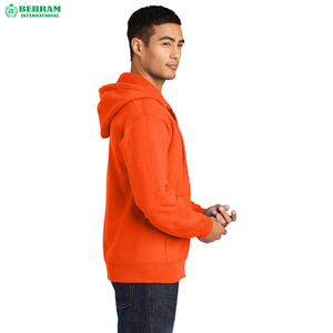 Manufacturer Direct High Quality Men's Winter Sweatshirt 100% Cotton Zipper Hoodie Solid Quick Dry Breathable Fleece - Product Image 3