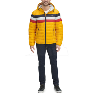 Vente en gros Doudoune de haute qualité pour homme Nylon Polyester Personnalisez votre logo de marque Veste d'hiver Doudoune à capuche pour homme - Product Image 4