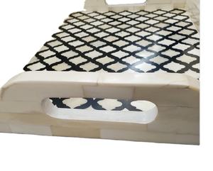 ถาดเสิร์ฟกระดูกฮอร์นสำหรับอาหารเช้าชากาแฟของหวานเครื่องครัวถาดรับประทานอาหารและห้องนั่งเล่น - Product Image 1