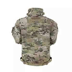 Manteau coupe-vent d'hiver pour hommes avec fermeture à glissière sur le devant Camouflage uniforme pour la randonnée et la chasse - Product Image 2