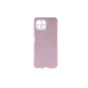 Funda de Silicona Brillante Netzy SAFA para Mi 11 Lite - Oro Rosa, Funda Protectora Trasera Premium Antihuellas para Teléfono Móvil - Product Image 1