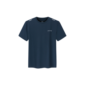Camiseta ERKE para Hombre, 100% Algodón Orgánico, Cuello Redondo, Color Azul Niebla Oscuro, Tejido Grueso y Estampado Comprimido 11225202059-604 - Product Image 1