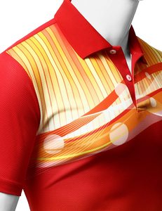 Wholesale <b>Short</b> <b>Sleeve</b> OEM Custom Printed 3D Pattern Digital Front Logo 100% Polyester Jersey Quick Dry Men's <b>Shirts</b> - Product Image 2