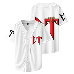 Maillots de softball personnalisés brodés de haute qualité, uniformes de baseball pour hommes en gros avec manches courtes par sublimation - Product Image 2
