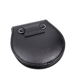 Tartan Sporran fabriqué à la main Accents de pompon élégants en cuir Caractéristiques décoratives Ceintures Sporran traditionnelles en métal - Product Image 6