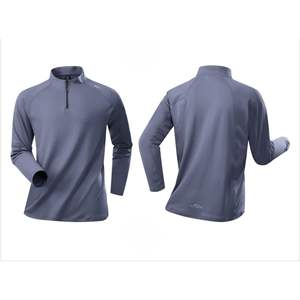 Sweat-shirt à demi-zip à col montant en molleton, essentiel pour l'automne, pour hommes, vêtements de sport, vêtements de rue, fabrication directe d'usine OEM - Product Image 5