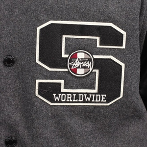 Blouson de baseball Blouson de baseball Streetwear pour homme Veste de baseball à manches longues légère boutonnée Veste Letterman pour homme - Product Image 4