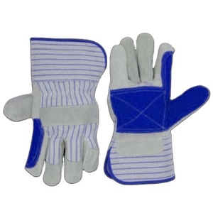 Most Popular <b>Long</b> Cuff Reinforced Cowhide Split Leather <b>Gloves</b> Heavy Duty Construction Worker Safety <b>Gloves</b> Welding Protection - Product Image 3