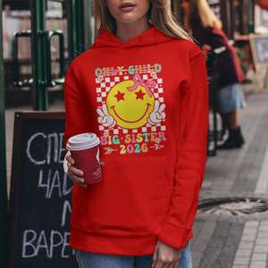 Venta caliente New Red Drop Shoulder Graphic Zipper Up Sudadera con capucha clásica para mujer Sudaderas con capucha en blanco antiarrugas y transpirables para mujer - Product Image 3