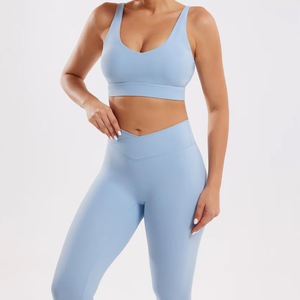 2 Piece Workout Sets for women, High Waist Leggings and Sports Bra Yoga Set Matching Gym Pilates Running Work Outfit - Product Image 3