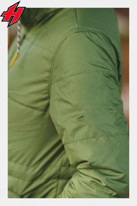 Chaqueta de burbujas para hombre, impermeable, de alta calidad, verde, técnica, para actividades al aire libre - Product Image 5