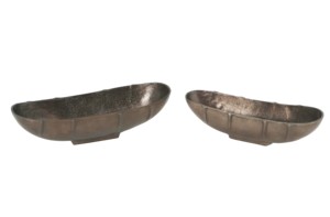 Bol en métal fait main pour chocolat et caramel, ustensile de cuisine, décoration d'intérieur, dernière tendance, avec poignées modernes et texturées - Product Image 5