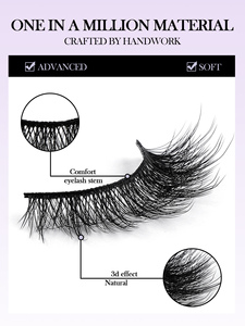 Cils MAGEFY <span class=keywords><strong>Manga</strong></span>, cils naturels effet œil de chat, cils imperméables à bande transparente, cils volumineux style européen et américain, faux cils - Product Image 3