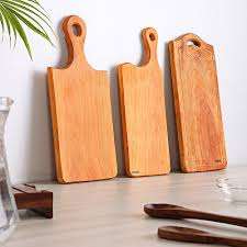 Planche à découper en bois naturel de qualité supérieure à taille personnalisée pour usage en cuisine-Bloc à découper pour viande et légumes - Product Image 4