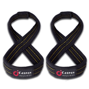 2025 Logo personnalisé haute qualité robuste Figure huit sangles de poignet haltérophilie Gym Fitness entraînement dynamophilie entraînement - Product Image 2