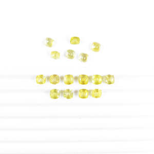 Saphirs jaunes naturels de Bangkok, taille coussin 4 mm et 5 mm, pierres lâches de qualité supérieure, tourmalines et quartz ovales créées en laboratoire - Product Image 4