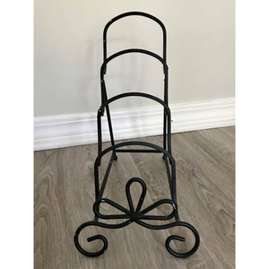 Multifunctional Vintage Sustainable Wrought Iron Metal <b>Plate</b> Rack Tabletop <b>Standing</b> <b>Plate</b> <b>Holder</b> Silver Finished Kitchenware - Product Image 6
