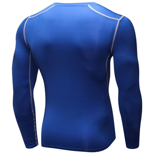 Custom Men's Compression Shirt MMA BJJ <b>Mock</b> Gym Shirts Quick Dry UV Protection Long Sleeve Rash Guard for Surf Swim <b>Tops</b> - Product Image 4