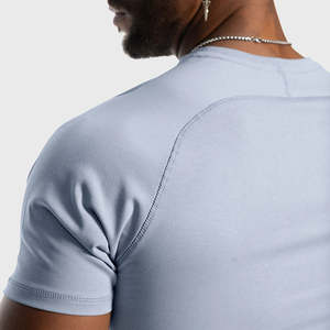 T-shirt d'Entraînement Imprimé Coupe Ajustée pour Homme, Écologique, Séchage Rapide, Respirant, Léger, Vêtements de Sport Courts pour Gym et Fitness en Gros - Product Image 5