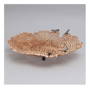 High Quality Aluminum Gold Round Serving <b>Tray</b> for Weddings & Ramadan Dinners for Cookies Food Serving <b>Tray</b> - Product Image 2