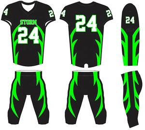 Conjunto de Uniforme de Fútbol Americano Personalizado con Estampado Digital para Adultos, 100% Poliéster, Manga Corta, Hecho en Pakistán - Product Image 6