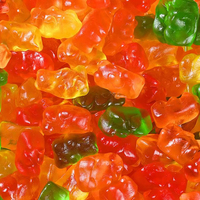 Bonbons gélifiés acidulés et sucrés en gros, saveurs pomme, cerise, citron, halal, gélatine, OEM/ODM