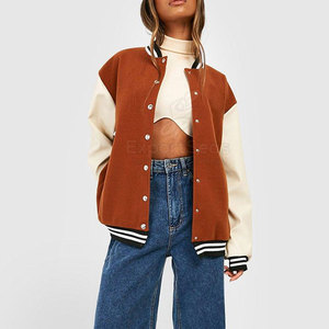 Veste Letterman élégante conçue pour la mode de rue quotidienne Veste Letterman confortable avec un design de contraste élégant - Product Image 1