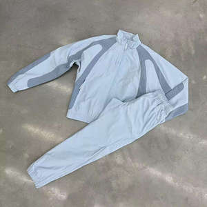 Survêtement coupe-vent à fermeture éclair intégrale personnalisé pour homme, streetwear d'hiver, respirant, léger, en nylon tissé, à capuche, coupe-vent - Product Image 6