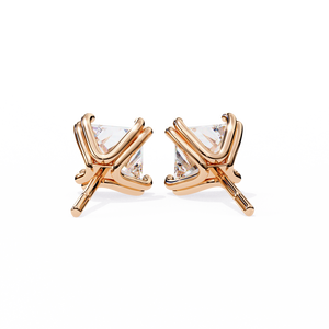 Boucles d'oreilles uniques en or 18 carats avec diamant de laboratoire, boucles d'oreilles de qualité supérieure - Product Image 3