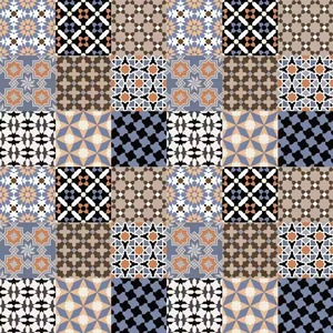 Carreau de brique de couleur de style marocain 30x30cm motif de sol d'art carré Design moderne - Product Image 3