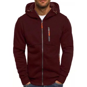 2025 100% Jersey informal de algodón orgánico nueva cremallera transpirable Premium sudaderas con capucha para hombre personalizar sudaderas con capucha elegantes para hombre - Product Image 3