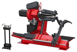 Heavy-Duty Universal <b>Truck</b> and Bus Tyre Changer with 2-Speed Electro-Hydraulic Chuck and Mobile <b>Remote</b> <b>Control</b> - Product Image 3