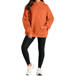 Sudadera con capucha de lana de algodón HeavyGSM 100% para mujer, sudadera de invierno más vendida, diseño bordado, transpirable, cómoda, alta - Product Image 5