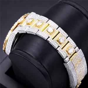 Reloj de Lujo Automático con Diamantes para Hombre y Mujer, Estilo Hip Hop, Esfera con Diamantes VVS Moissanite, Hecho a Mano, Cierre Oculto - Product Image 3