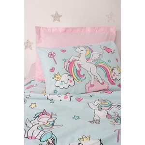 Cotton Box Junior Single Duvet Cover Set with <b>Fitted</b> <b>Sheet</b> Twinka Pink Princess Style Featuring Character <b>Pattern</b> for Home Use - Product Image 2