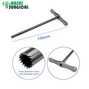 Trepano Visual Manual de Acero Inoxidable de Alta Calidad, 14 mm, 12.4 mm, Endoscopia Transforaminal, Instrumentos Quirúrgicos Endoscópicos, CE ISO - Product Image 2
