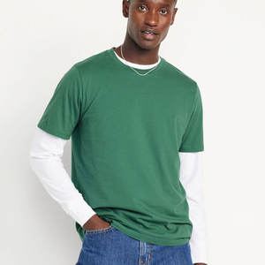 T-shirt 100% en coton biologique en éponge douce T-shirt écologique à manches courtes - Product Image 6