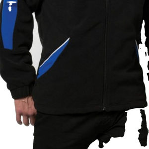 Vestes en polaire pour hommes, vêtements d'extérieur chauds et légers en coton polyester teint uni pour l'automne, l'hiver et l'extérieur, confortables - Product Image 5