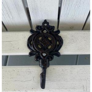 Multi <b>Hook</b> Iron Wall Racks with a Rustic Finished Ideal for Homes Offices or Retail Spaces Needing extra Organization - Product Image 3