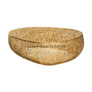 โต๊ะกาแฟโลหะแบบแฮนด์เมดสีทองดีไซน์แบบไม่เหมือนใครโต๊ะกลางโต๊ะอะลูมิเนียมเจาะพื้นผิวดีไซน์แบบแฟนซี - Product Image 1