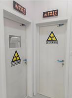 Puerta de Rayos X Automática Sin Contacto, Hermética, con Protección de Doble Apertura, Modular, Moderna, Certificada CE, de Acero Inoxidable para Hospital